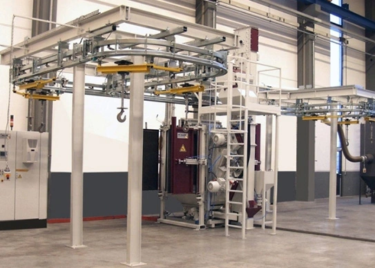 shot blasting room